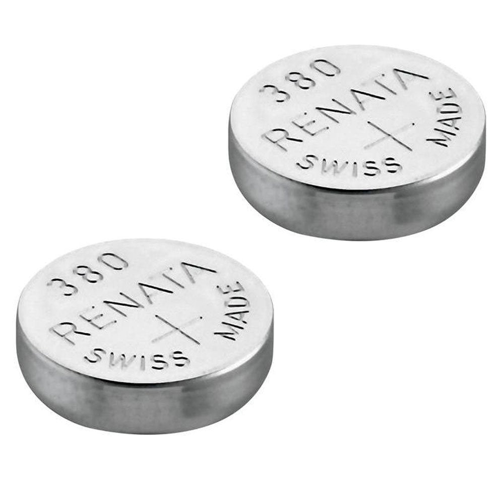 2X Renata Watch Battery - Swiss Made Silver Oxide Renata Batteries - 380