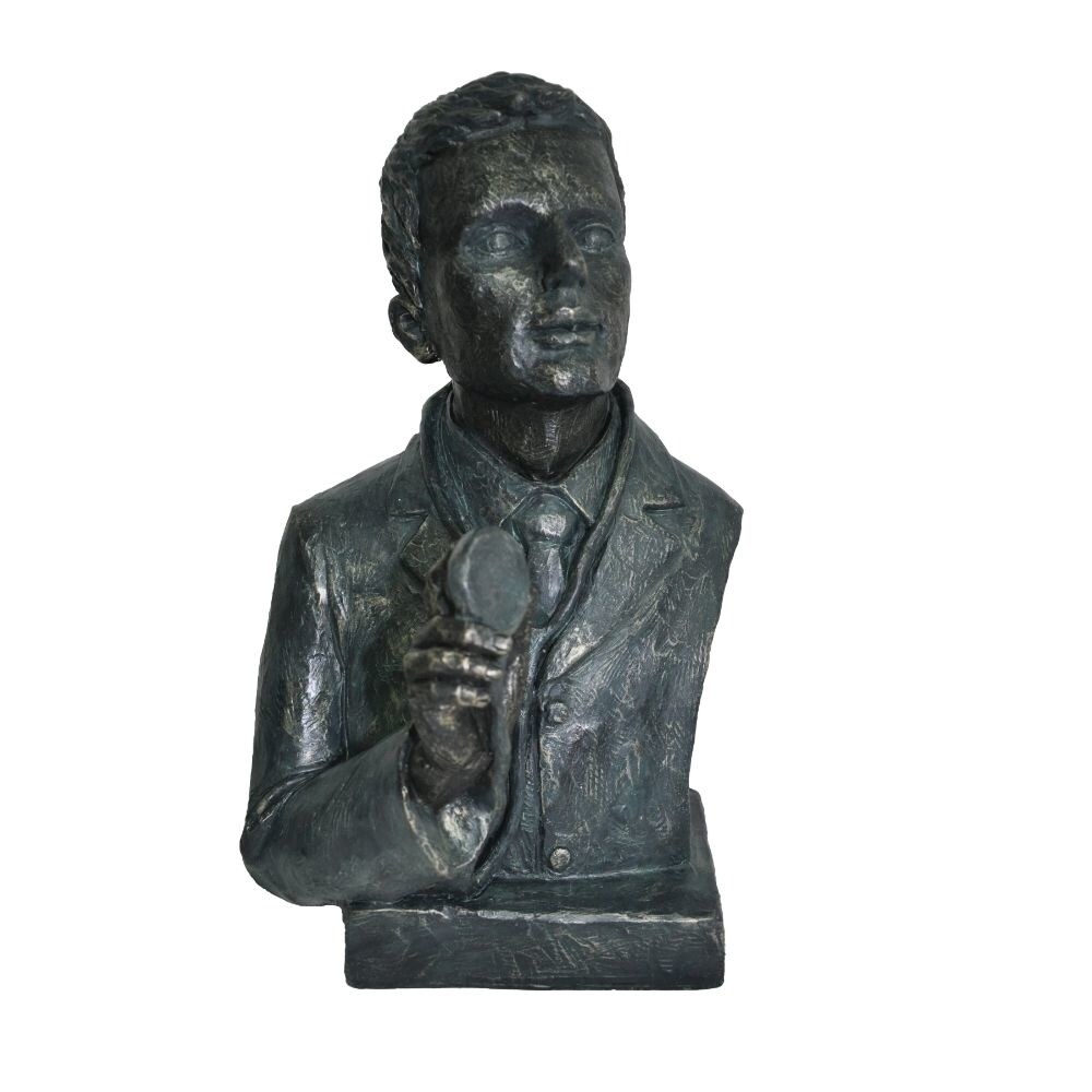 Saltoro Sherpi Doctor Statue Sculpture in Patina Black Finish by Urban Port-