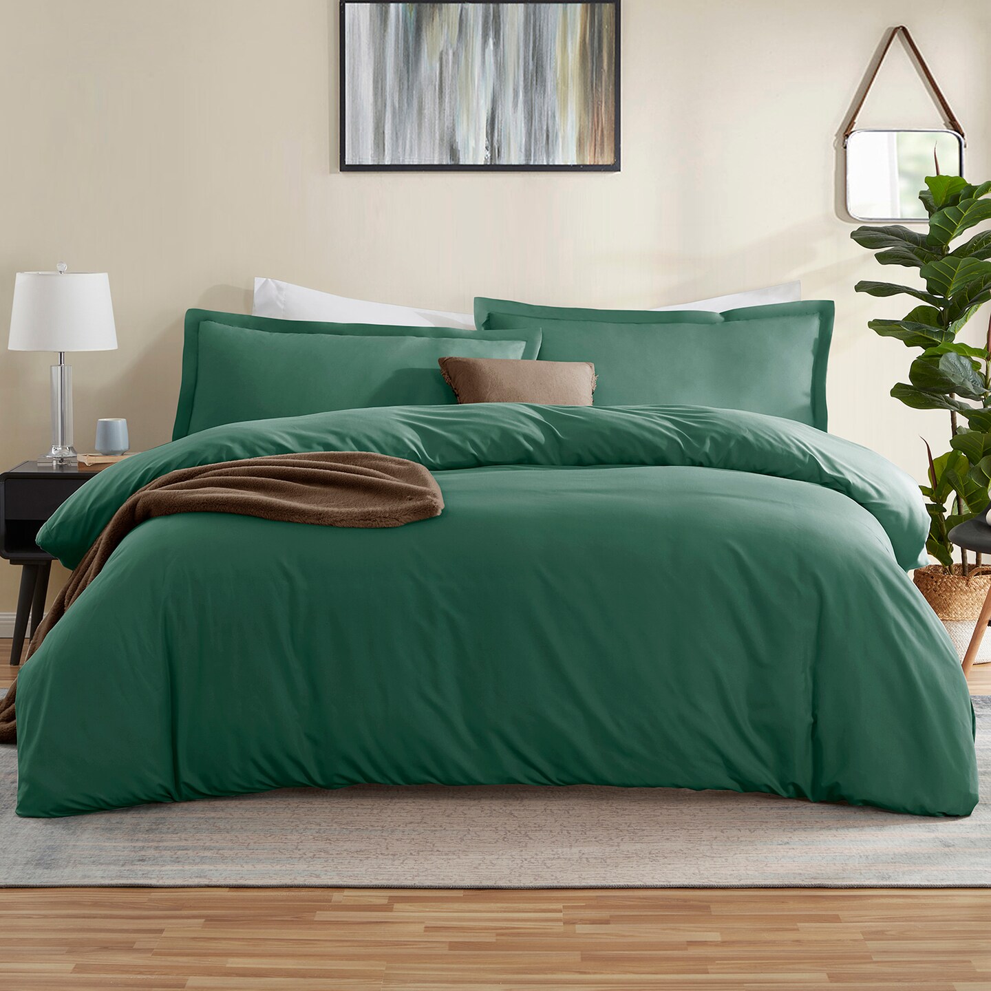 Nestl Double Brushed Microfiber Duvet Cover Set