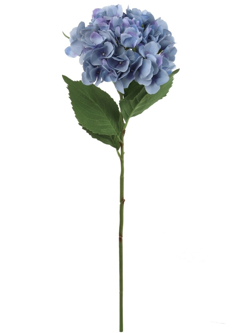 Set of 12: 33-Inch Purple Hydrangea Flower Stems with Lifelike