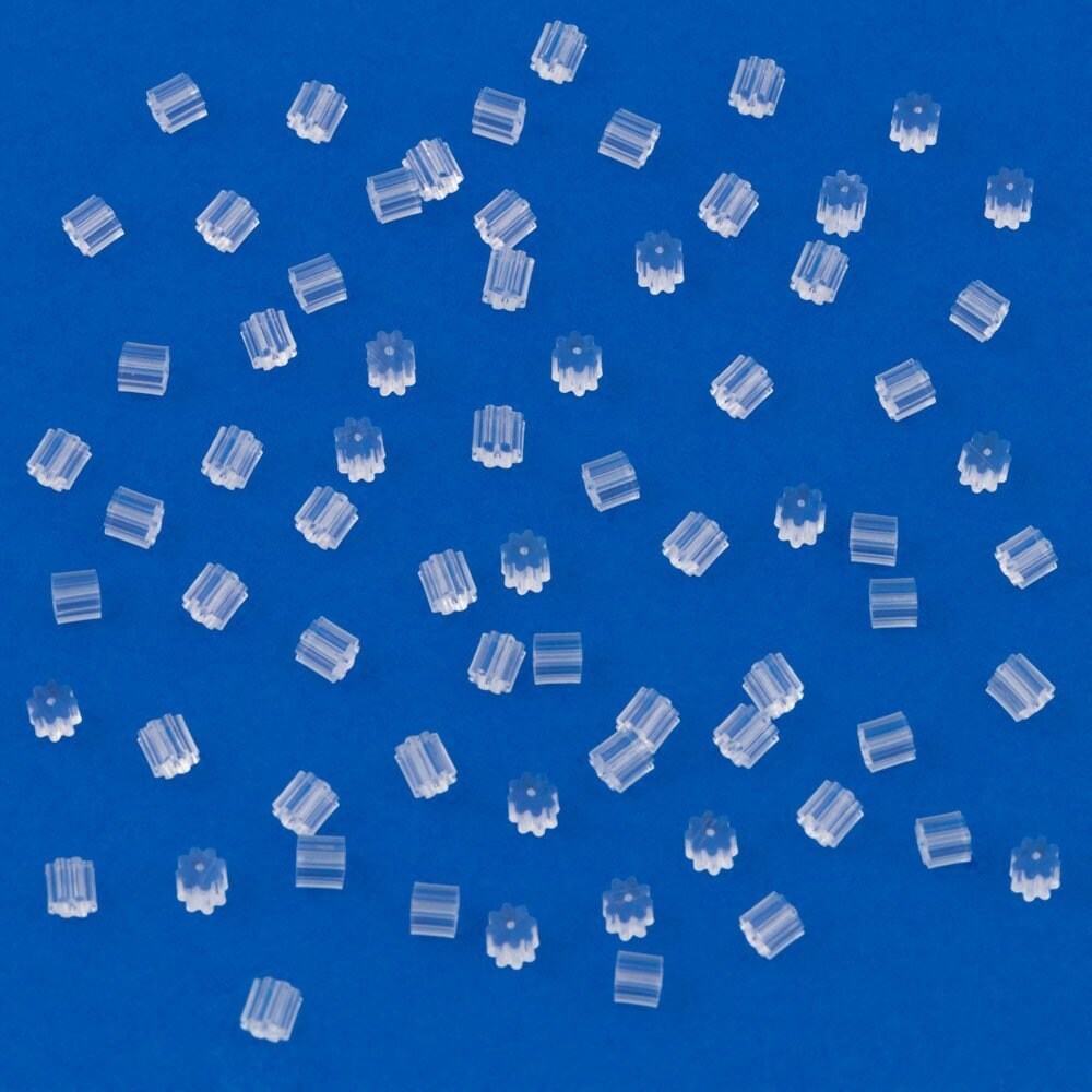 Earring Safety Backs for Fish Hook Earrings Small, Clear Rubber Safety Earring Backs (Package of 500)