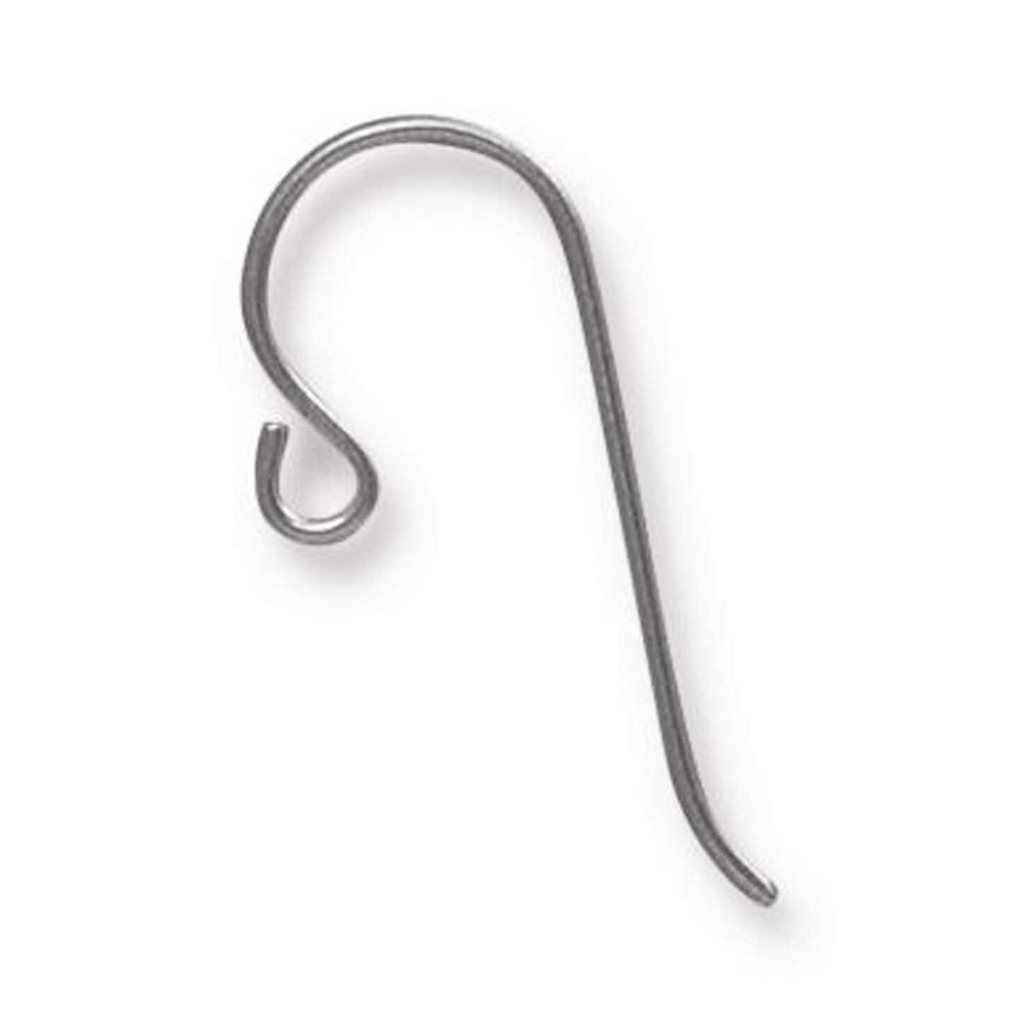 Gray Niobium Ear Wires Small Loop, TierraCast Earwires (10 Pieces)