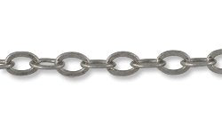 JewelrySupply 3mm Antique Silver Plated Cable Chain (Priced per Foot)