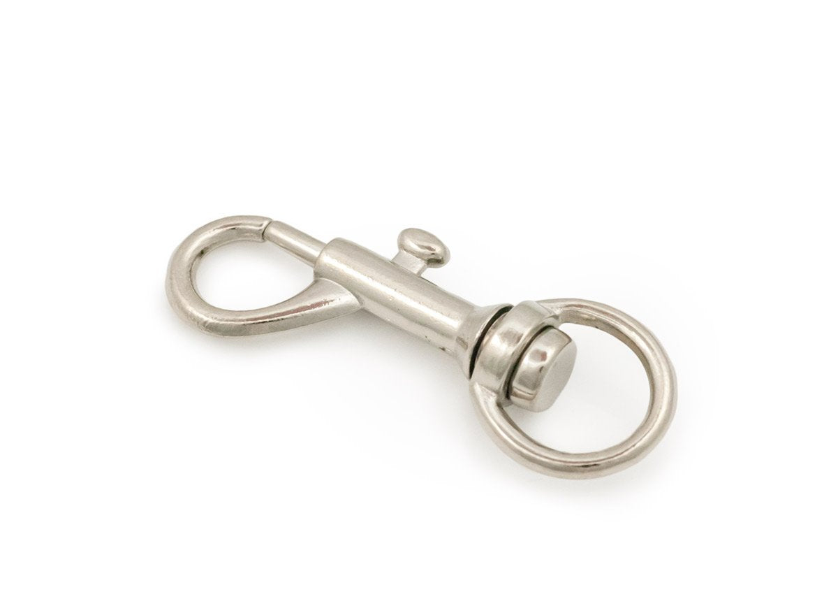 JewelrySupply Silver Swivel Clip Lanyard Clasp with 1/2" Loop