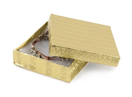 Gold Foil Jewelry Box #33 (Package of 20)