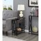 Convenience Concepts Town Square End Table with Shelves in Gray Wood Convenience Concepts Town Square End Table with Shelves in Gray Wood