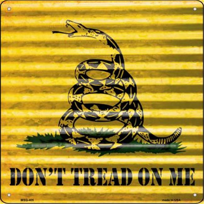 Smart Blonde MSQ-405 6 in. Dont Tread On Me Novelty Mini Metal Square ...