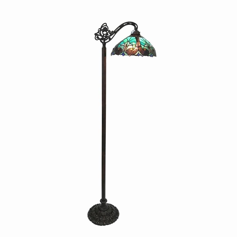 CHLOE Lighting LIAISON Tiffany-style 1 Light Victorian Reading Floor Lamp 13" Shade
