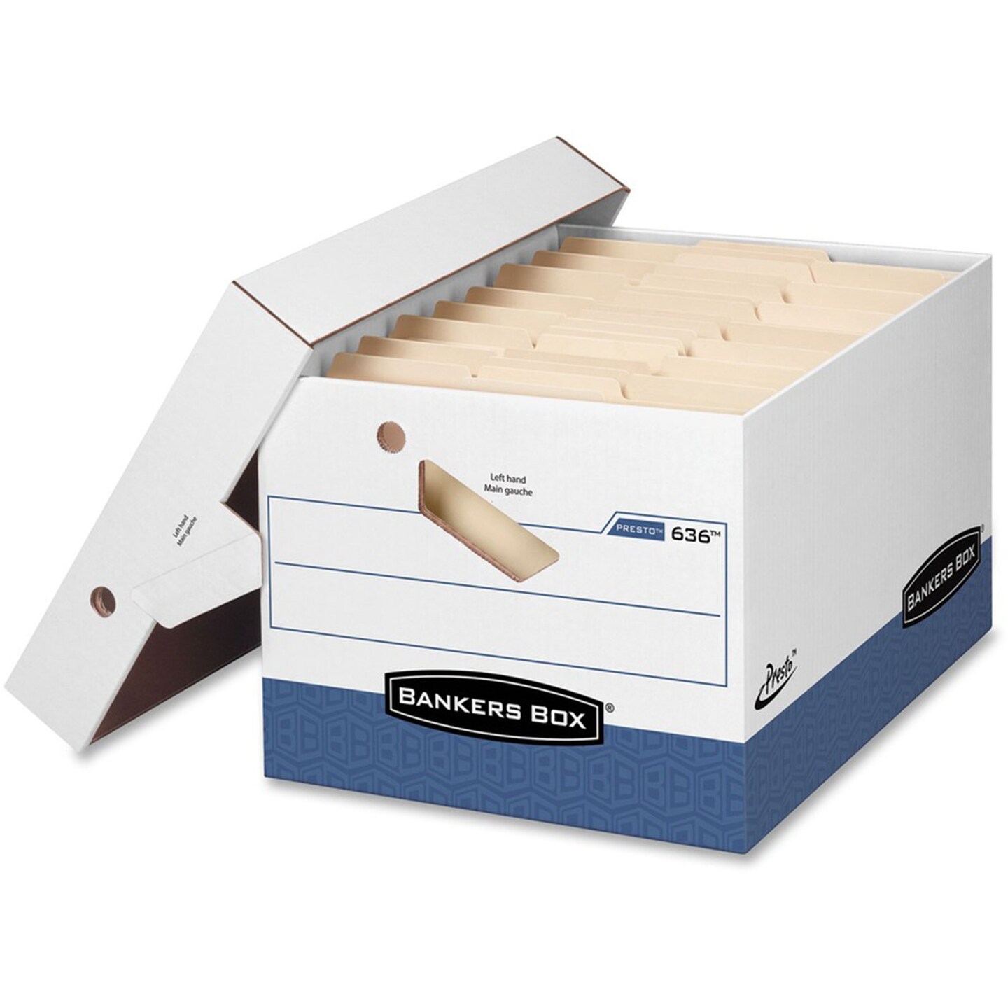 PRESTO Ergonomic Design Storage Boxes, Letter/Legal Files, 12.88