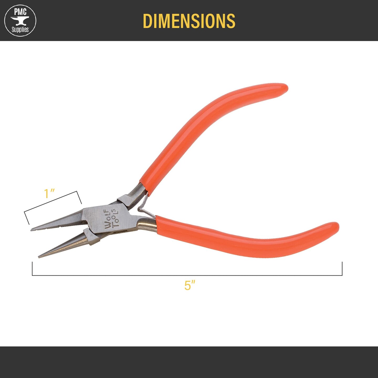 5" Wolf Groovy Looping Pliers w/ 3 Grooves Wire Working Forming Wrapping Jewelry Making Earring Necklace Repair Tool