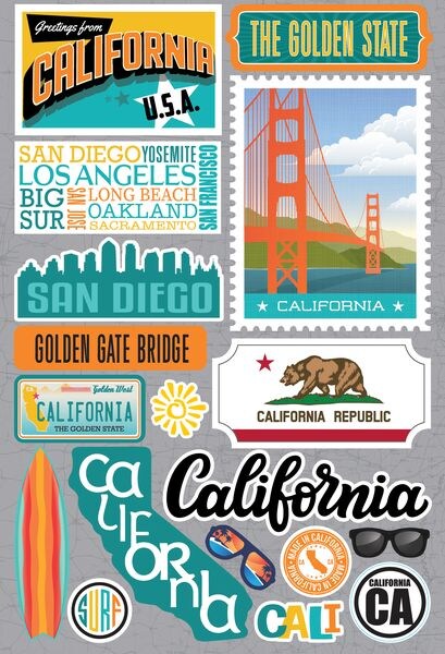 Reminisce California Stickers | Michaels