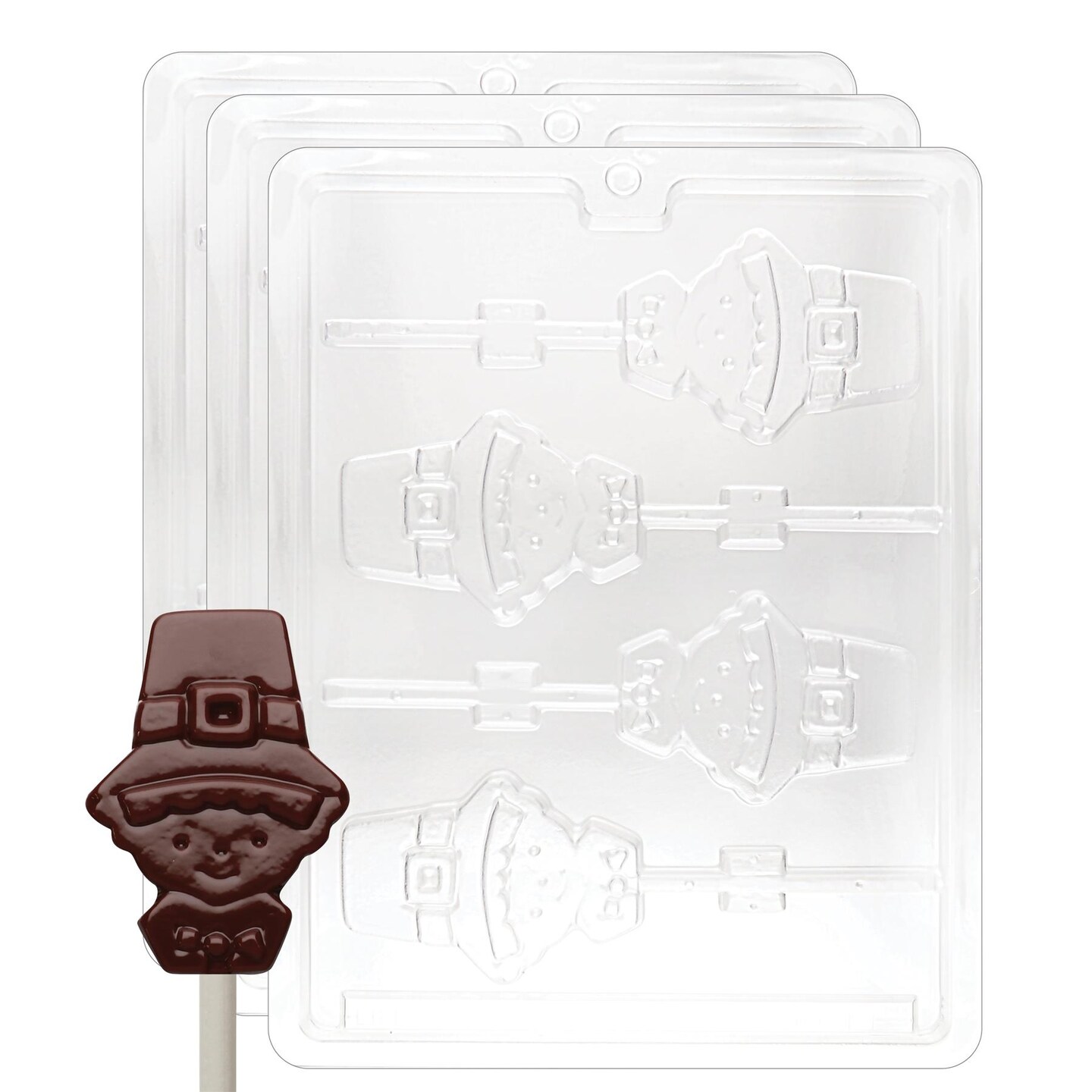 Chocolate Mold Pilgrim Lolly-Boy