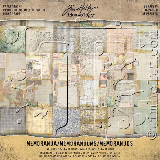 Memoranda Idea-Ology Paper Stash Double-Sided Paper Pad - Tim Holtz