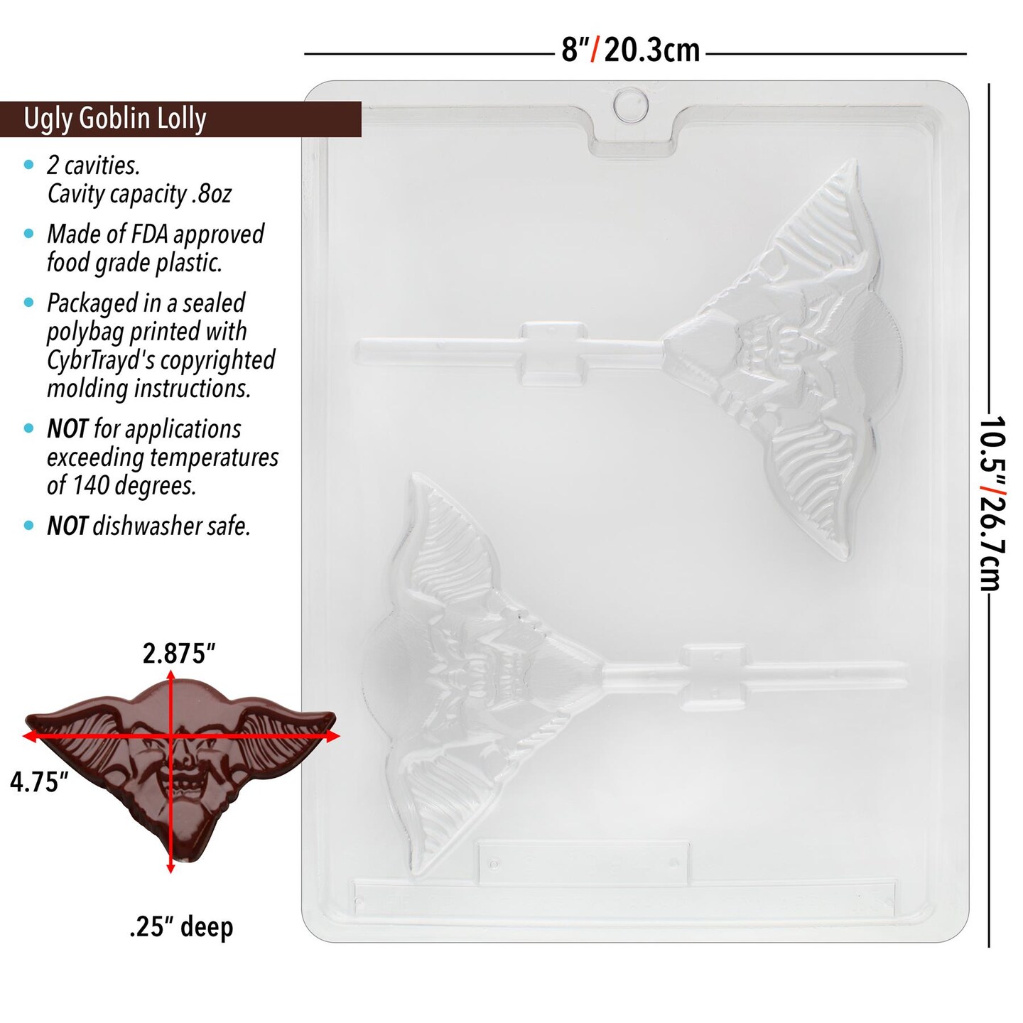 Chocolate Mold Ugly Goblin Lolly