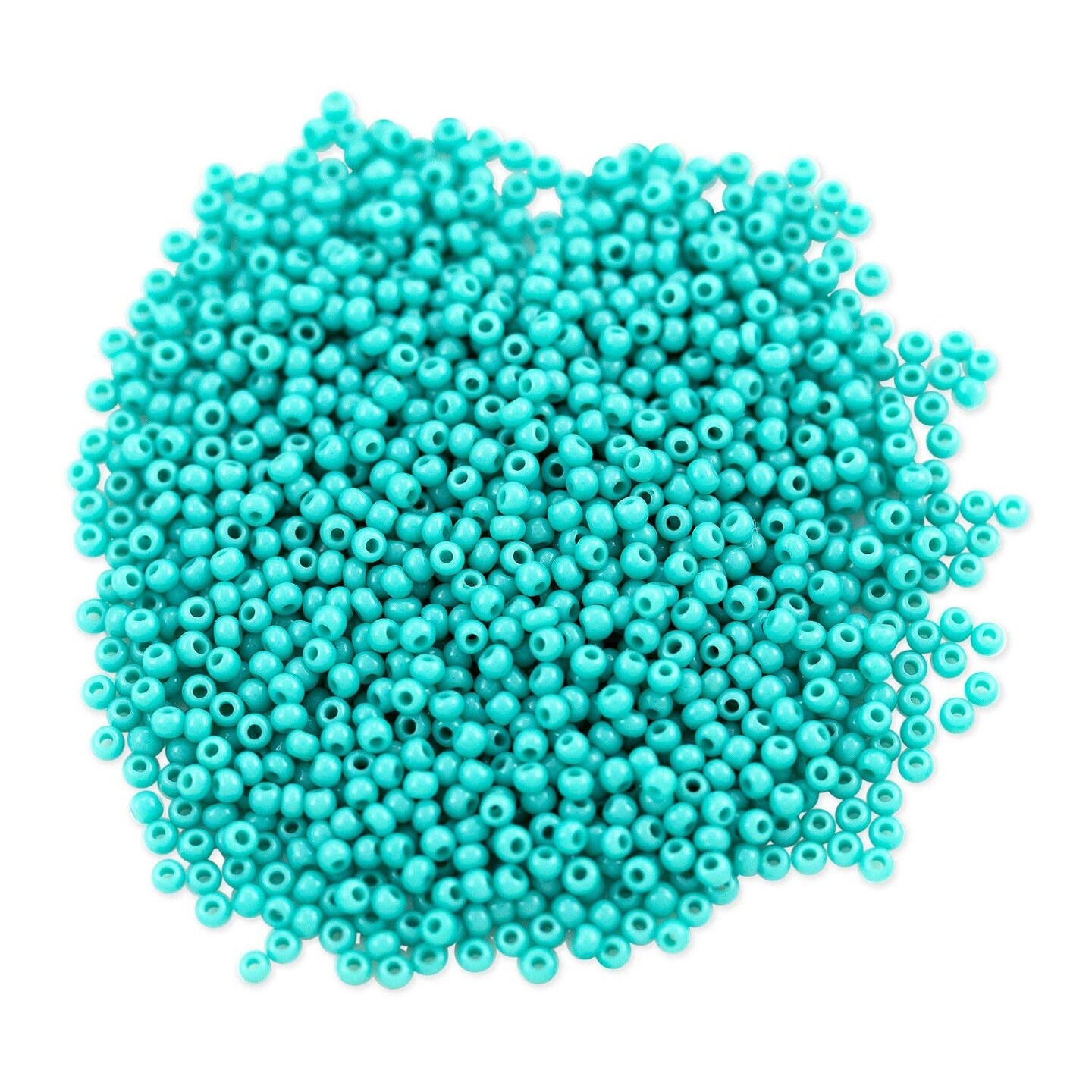 Czech Seed Bead 11/0 (2mm) Beads Opaque Turquoise (10 Grams) Beads