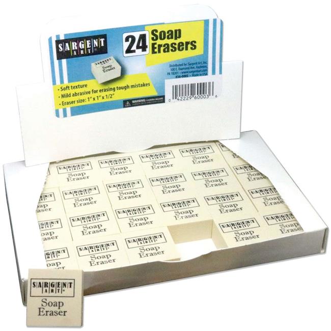 Sargent Art (2 x 1 in) Soap Eraser Pack of 12