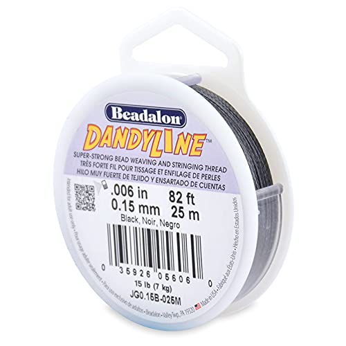 DandyLine Cord Black .006&#x22; 25M