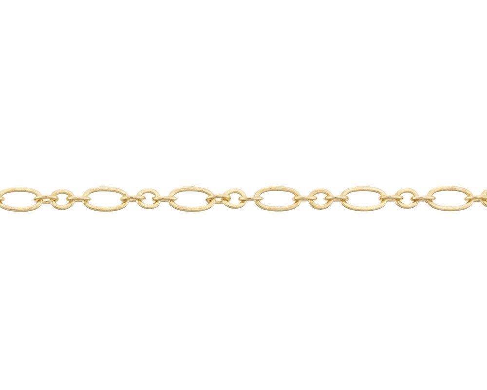 JewelrySupply 2.5mm Gold Plated Figaro Chain (Priced per Foot)