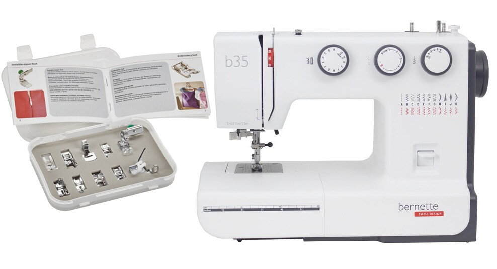 Bernette b35 Sewing Machine With Foot Kit Bundle