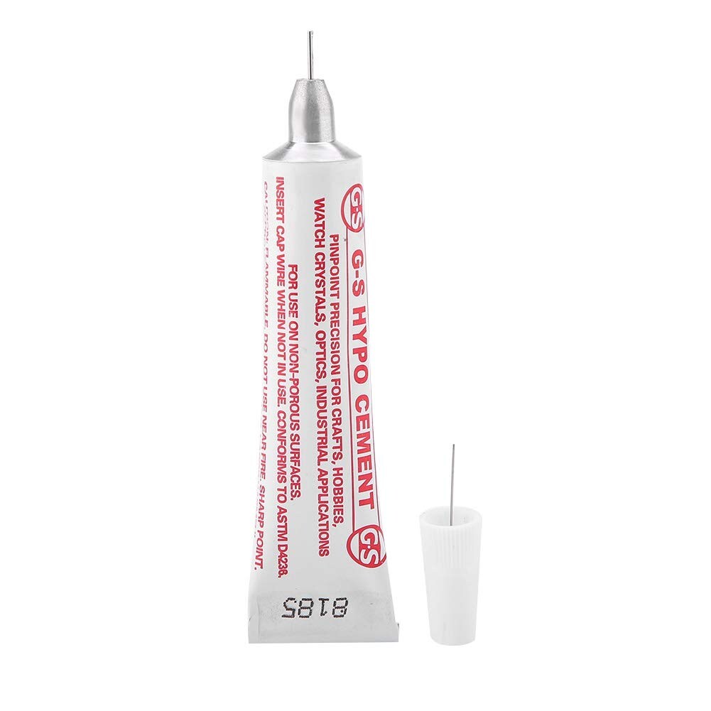 Jewelry Glue Needle Glue Pinhole Cement Adhesive Dispense for for Beads, Rhinestones, Pearls and otherJewelry