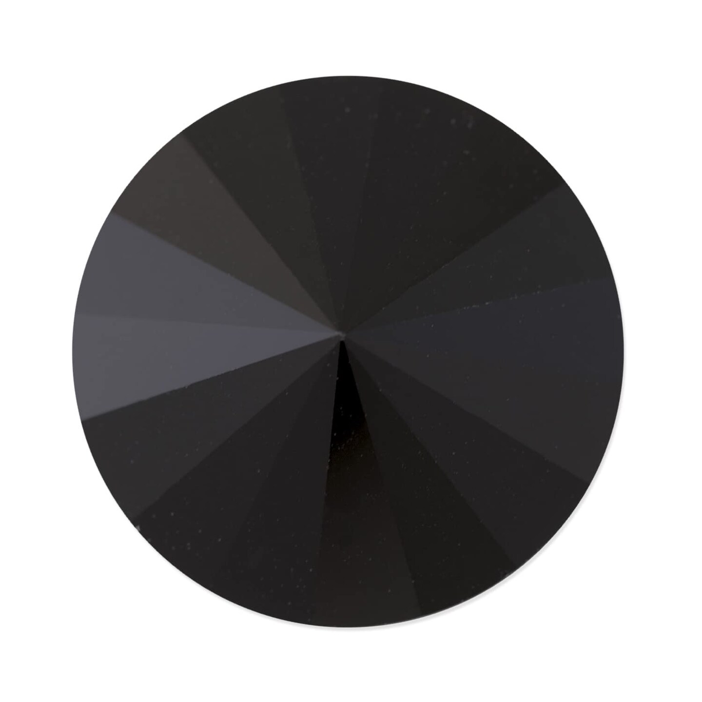 Preciosa Crystal Maxima 14mm Jet Hematite Rivoli (Package of 1)