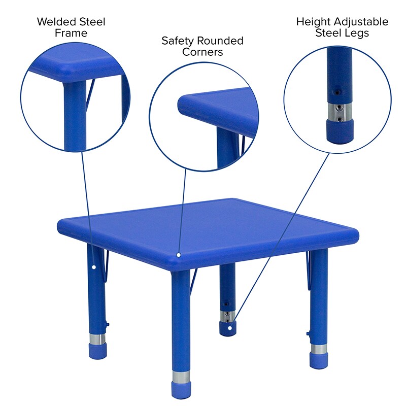 Flash Furniture Blue Preschool Activity Table