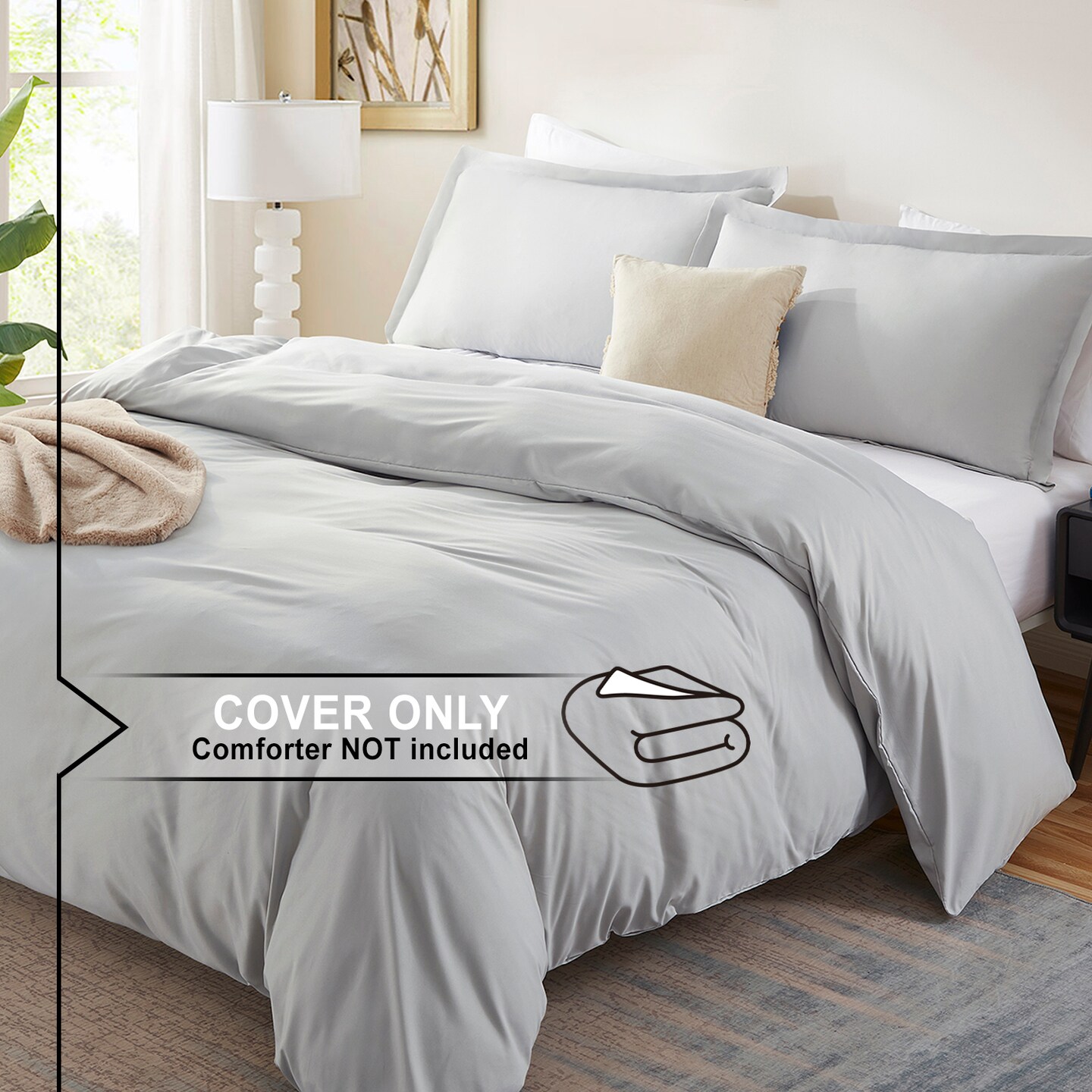 Nestl Double Brushed Microfiber Duvet Cover Set