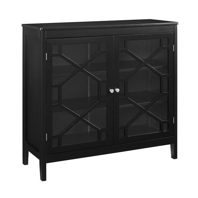 Linon Home Decor FT115BLK01U Fetti Transitional Cabinet&#x26;#44; Black - Large