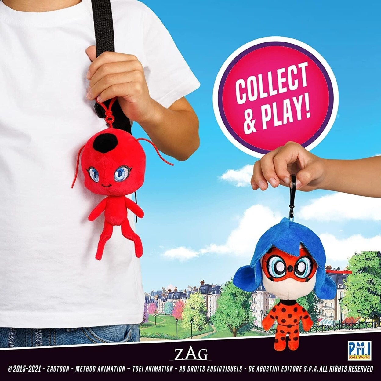 Miraculous Ladybug Tikki Plush Clip-On Backpack Charm 6 Inch Pmi International