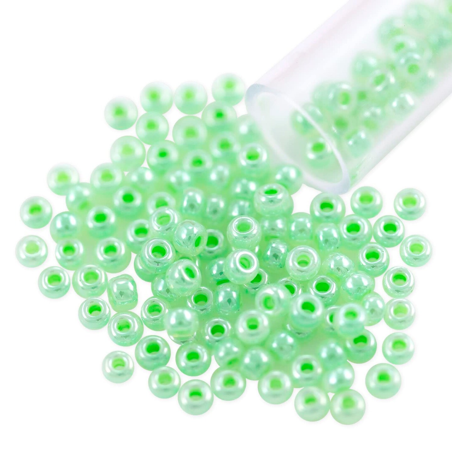 Miyuki Round Rocaille Seed Bead 8/0 Ceylon Light Green
