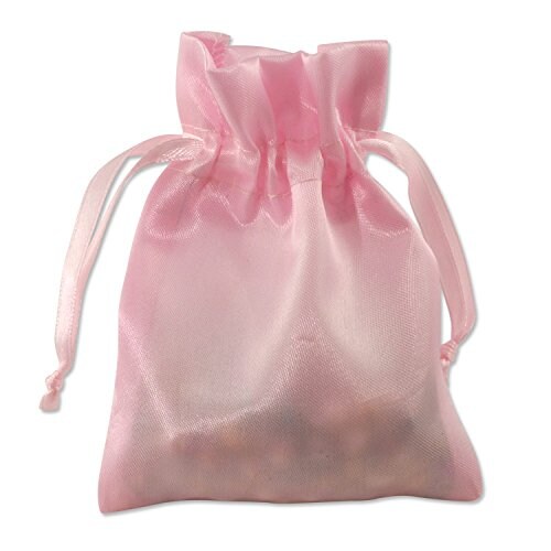 Handmade Satin Fabric Drawstring Pouches For Jewelry, Gifts, And
