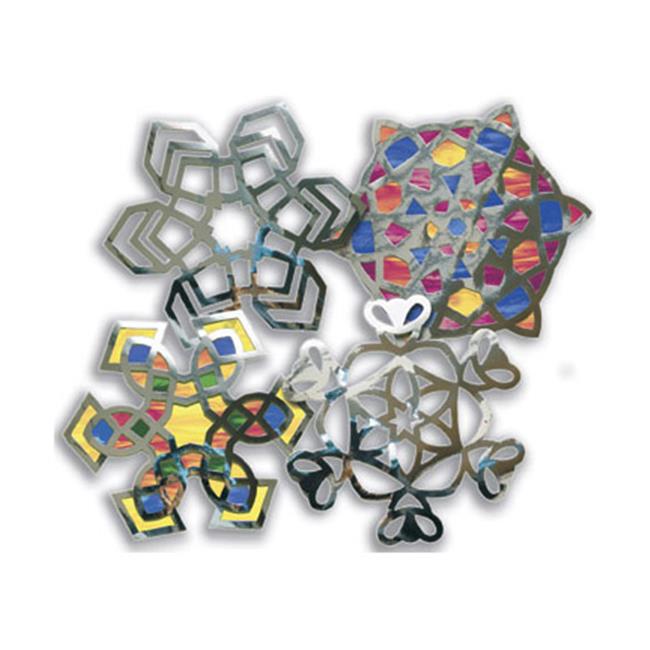 Roylco  Roylco Snowflake Stained Glass Frames 24-pkg