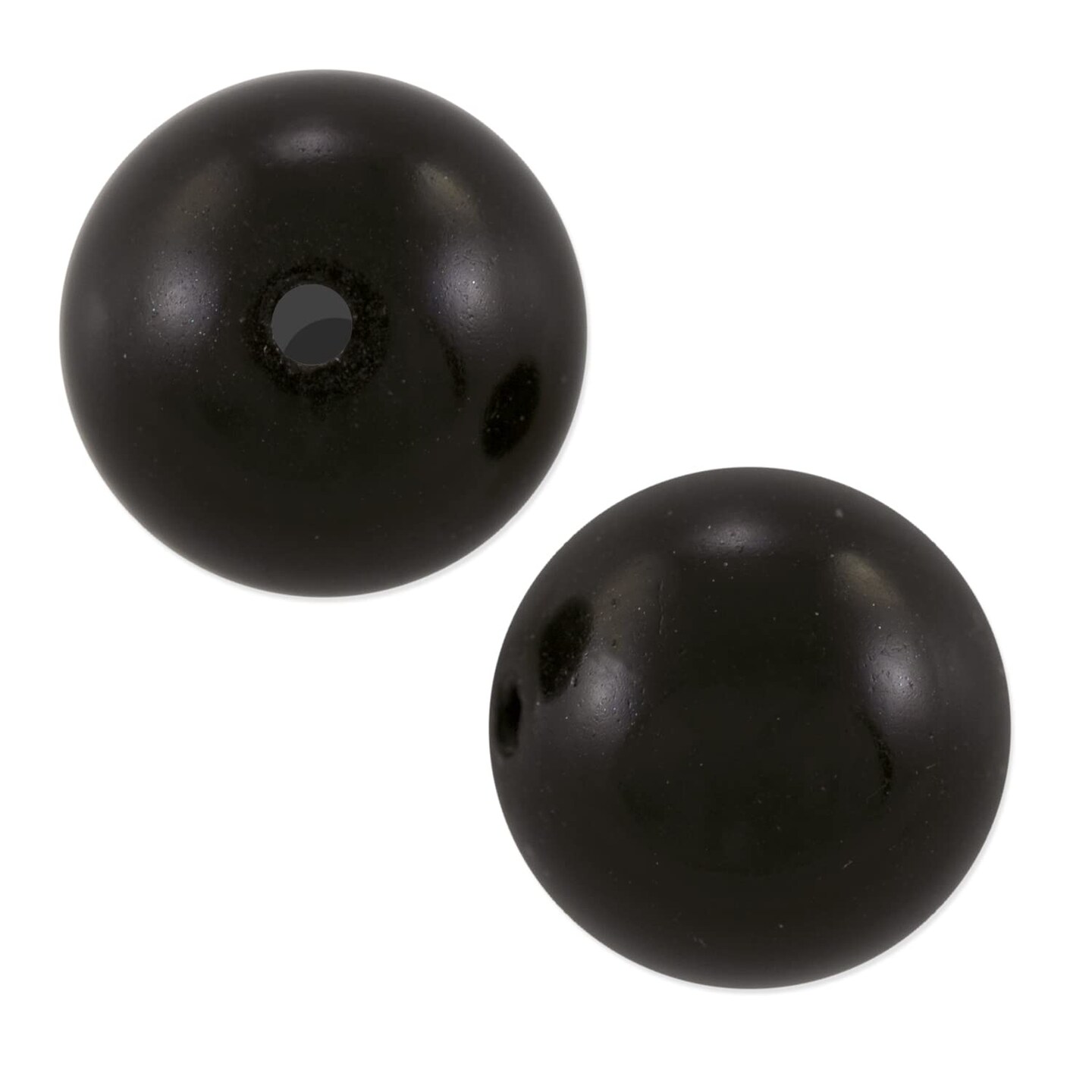 Preciosa Crystal Nacre Round Pearl 6mm Magic Black (Package of 20)