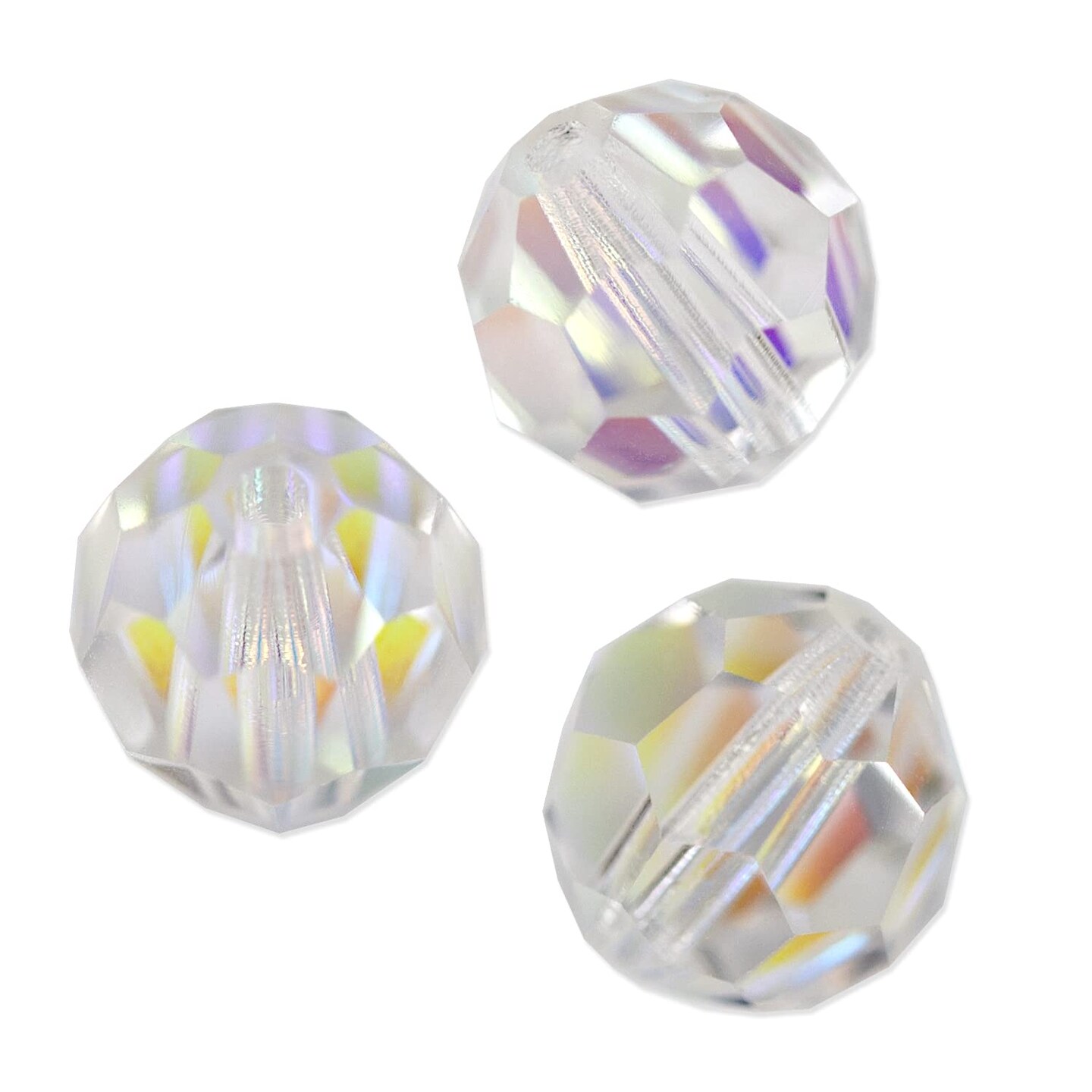 Preciosa Crystal AB Round Bead 4mm (Package of 20)