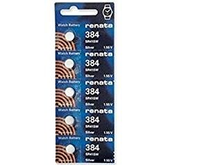 Renata Watch Battery Swiss Made Renata 384 or SR41SW Or AG3 1.5V (10 Batteries, 384 or SR 41 SW)
