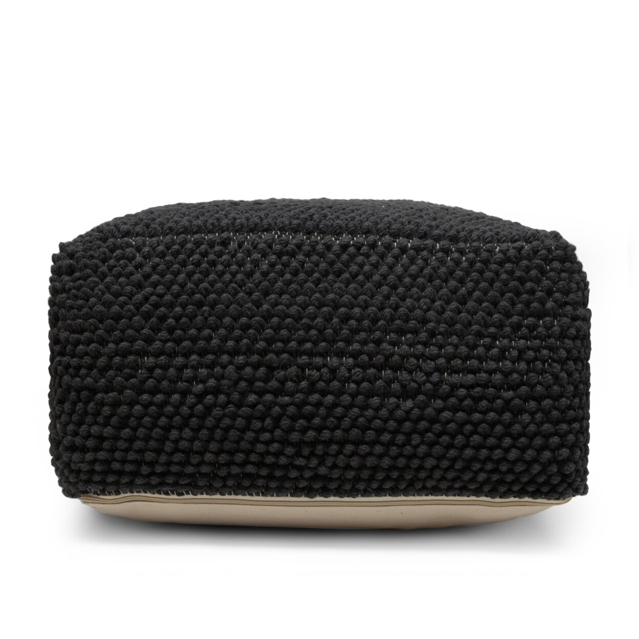 GDFStudio Wilsey Boho Handcrafted Tufted Fabric Square Pouf