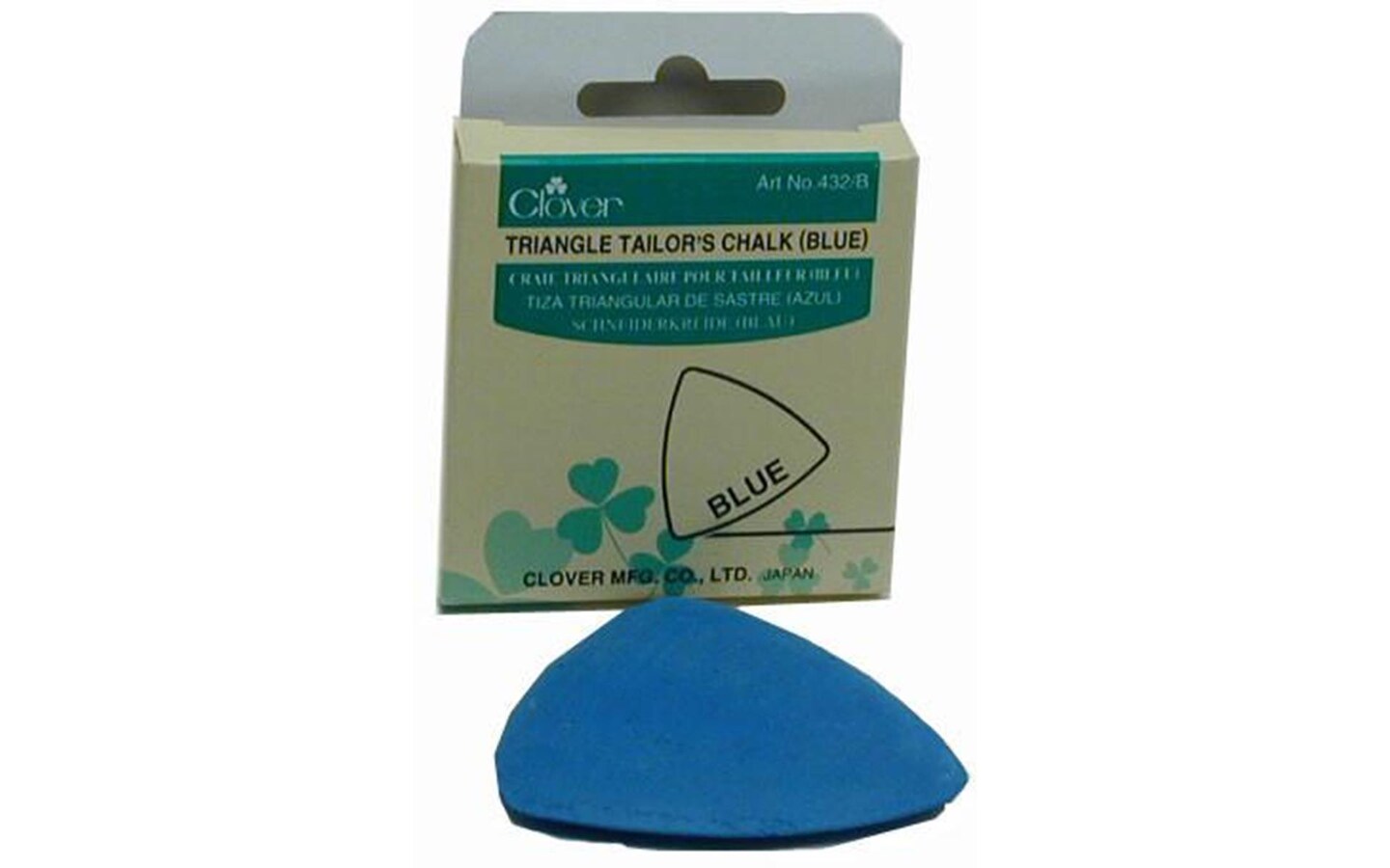 Clover Triangle Clay Tailors Chalk - Blue