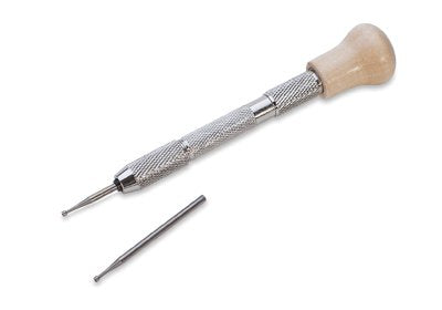 Wire Rounder Set, 3 Pieces | Wood Top Pin Vise and Two Cup Burs