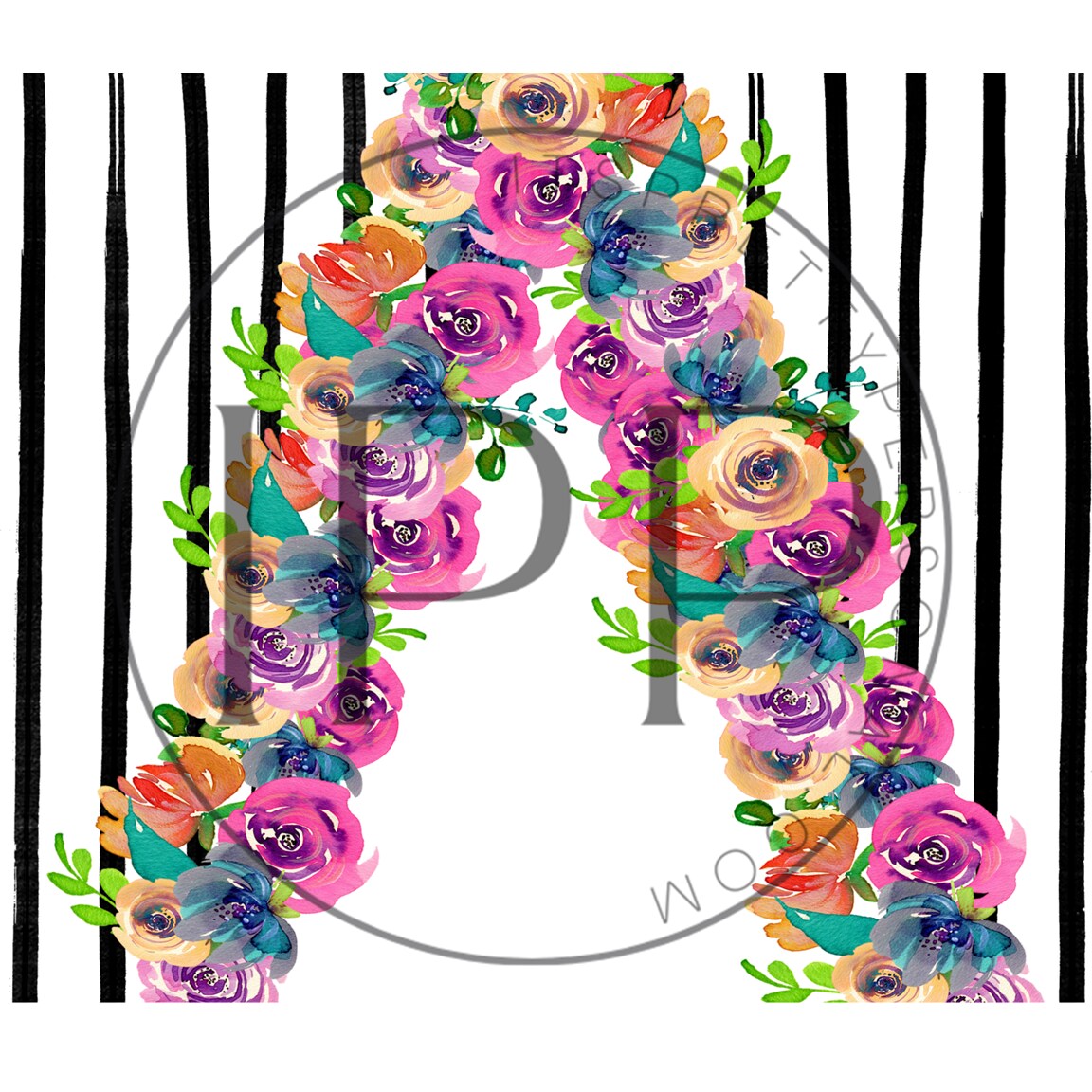 #327-CLEAR- 30oz- Rose Above It- 10"x9.4" Pattern Vinyl Wrap (IPP EXCLUSIVE!)