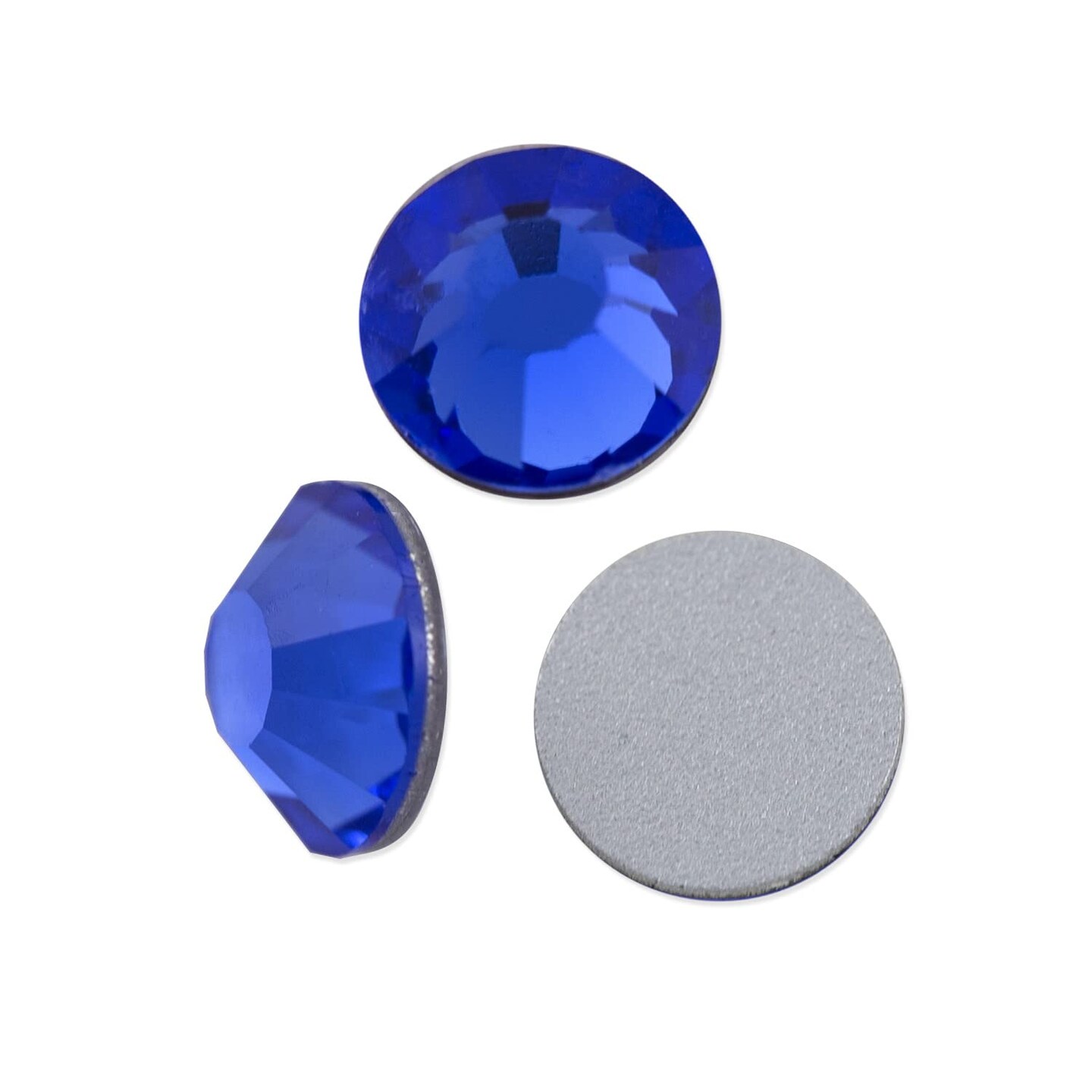 Preciosa Crystal VIVA12 Flat Back Rhinestone 6.5mm (SS30) Sapphire (Package of 20)