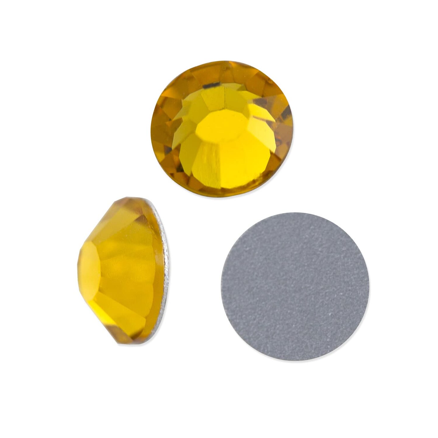 Preciosa Crystal VIVA12 Flat Back Rhinestone 4.7mm (SS20) Topaz ...
