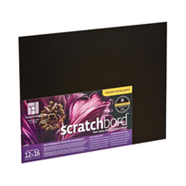 Ampersand Scratchboard Clay Coated Hardboard Panel - 5 x 5 in. - Pack of 3