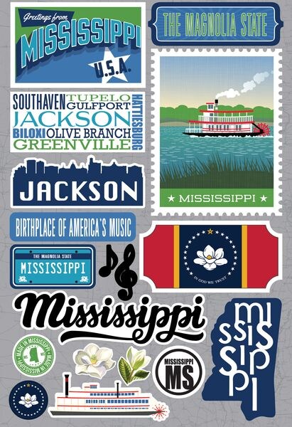 Reminisce Missippi Stickers