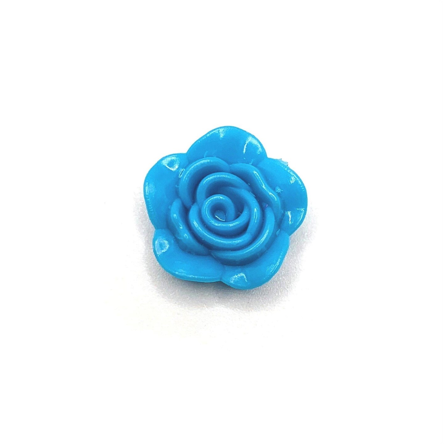 4, 20 or 50 Pieces Aqua Blue Chunky Rose Flower Beads Michaels