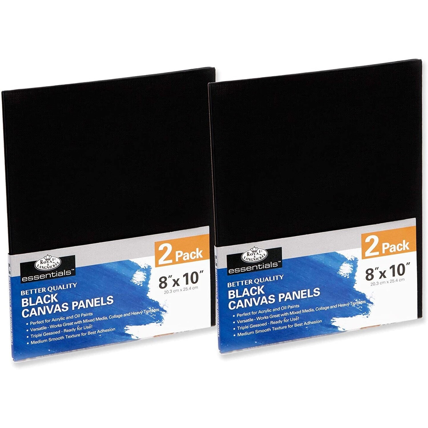 Canvas Board (Black 2 Pack)