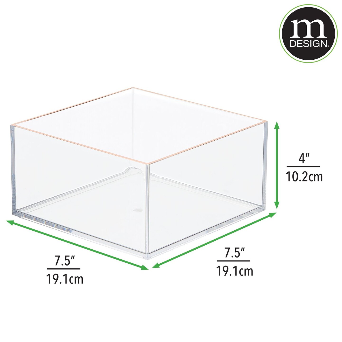 mDesign Makeup Organizer for Drawers, Vanity, Counters