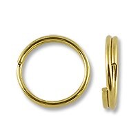 JewelrySupply Split Ring 5mm Gold Plated (10-Pcs)