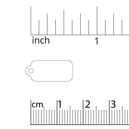 Gold Plastic Pricing String Tags (Package of 100)