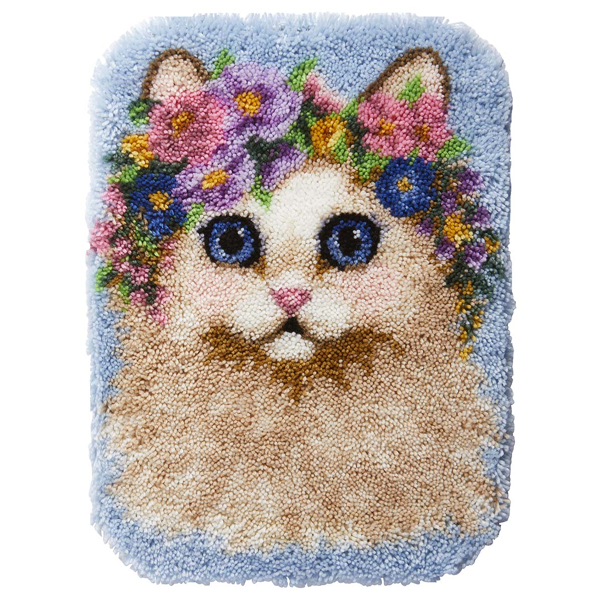 Herrschners  Floral Cat Latch Hook Kit