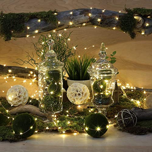 Lighting EVER Plug in Fairy Lights with Switch 66 ft 200 LED String Lights, Warm White Copper Wire Lights Waterproof Indoor Outdoor Decorative Fairy Lights for Bedroom, Patio, Garden, Balcony, Dorm